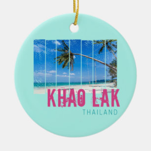 Khao Lak Phang-Nga Thailand Vintage Strand Souveni Keramik Ornament