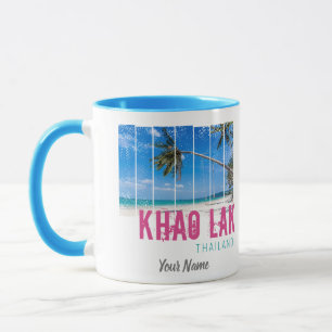 Khao Lak Phang-Nga Thailand Vintage Strand Souveni Tasse