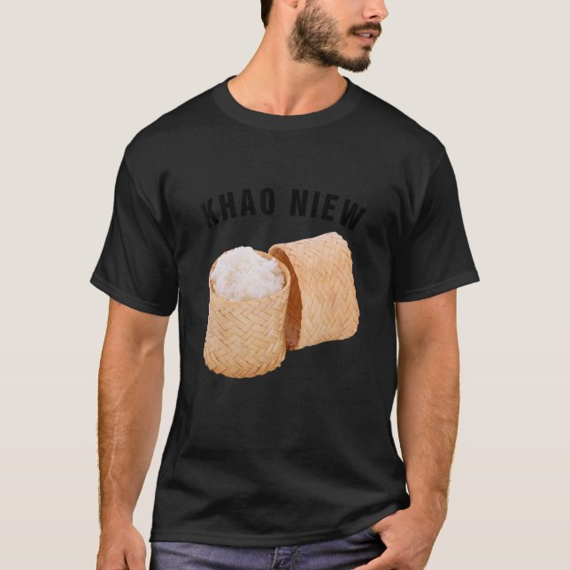 Khao Niew Sticky Rice Pot Laos Thai Food Khao Neow T-Shirt (Vorderseite)