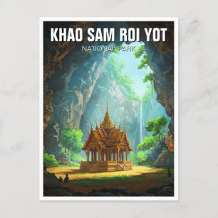 Khao Sam Roi Yot Phraya Nakhon Höhle Thailand Postkarte