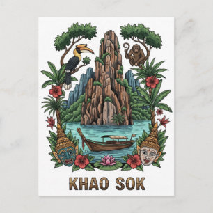 Khao Sok Nationalpark Thailand Postkarte