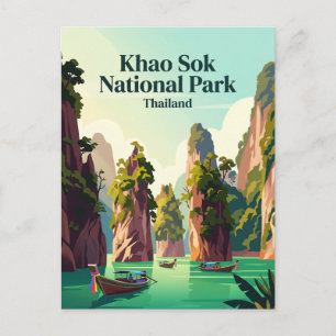 Khao Sok Nationalpark Thailand Postkarte
