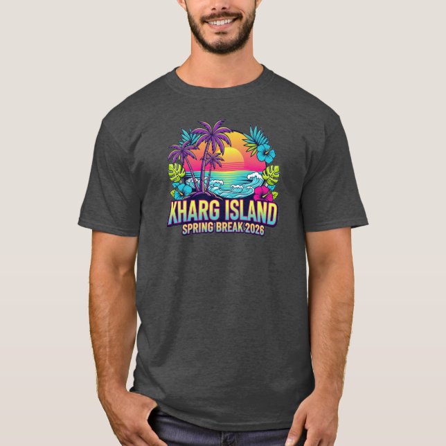 Kharg Insel Iran Spring Break 2026 T-Shirt (Vorderseite)