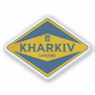 Kharkiv Ukraine Vintag Aufkleber