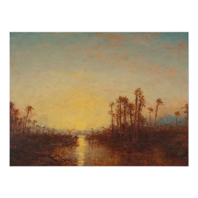 Khartoum, Coucher De Soleil - Félix Ziem Poster (Vorderseite)
