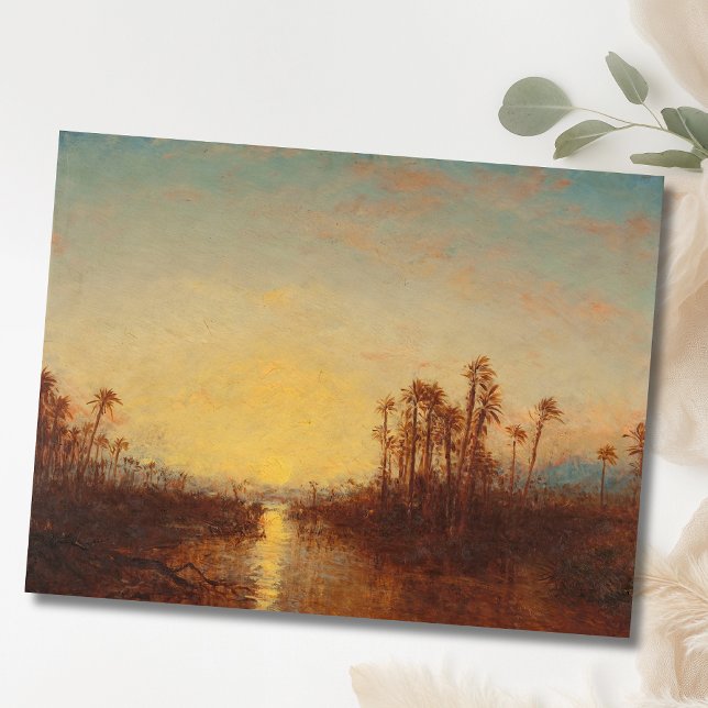 Khartoum, Coucher De Soleil - Félix Ziem Postkarte (Von Creator hochgeladen)