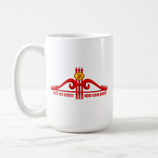 Khatu Shyam Ji Teen Baan Om Design Kaffeetasse