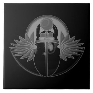 Kherpi Gott der aufgehenden Sonne, Scharab Käfer. Fliese