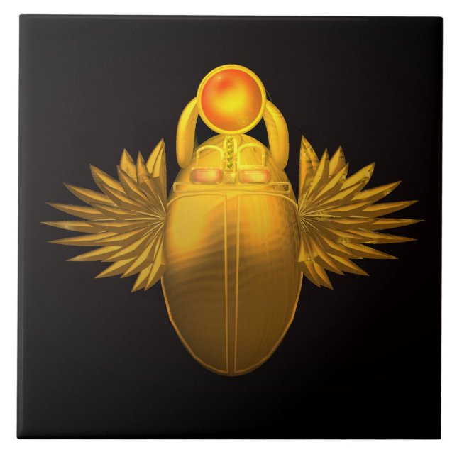 Kherpi Gott der aufsteigenden Sonne, Altes Ägypten Fliese (Vorderseite)