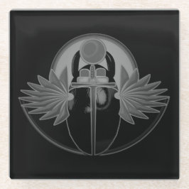 Kherpi Gott der aufsteigenden Sonne, Scharfkäfer. Glasuntersetzer