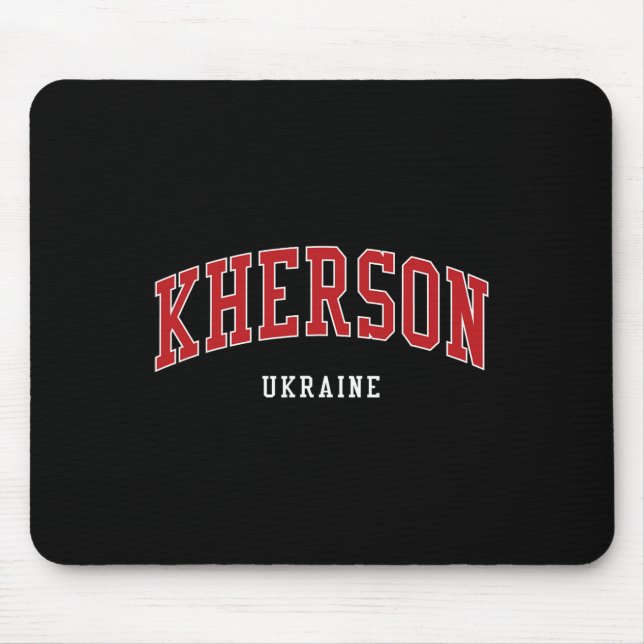 Kherson Ukraine Hochschule Universitätsstil  Mousepad (Vorne)