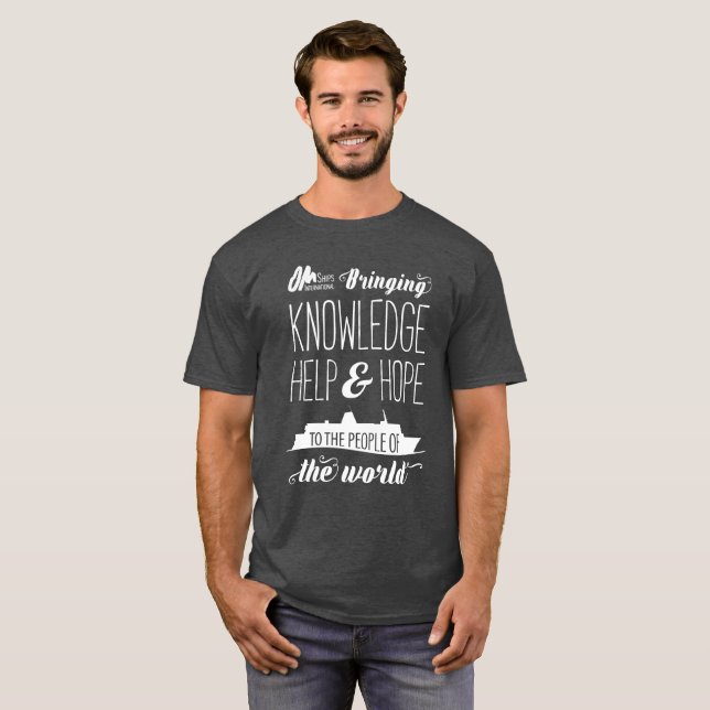 KHH Schiffs-Grau-T-Shirt T-Shirt (Vorne ganz)