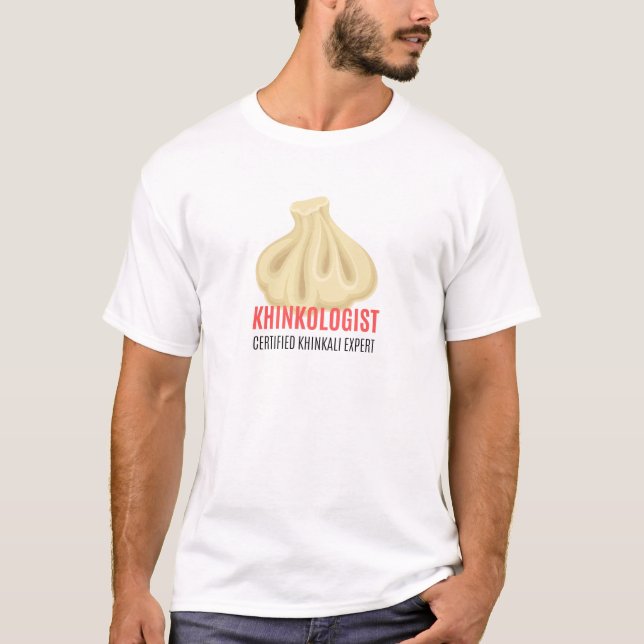 KHINKALI-ZERTIFIZIERTER SACHVERSTÄNDIGER T-Shirt (Vorderseite)