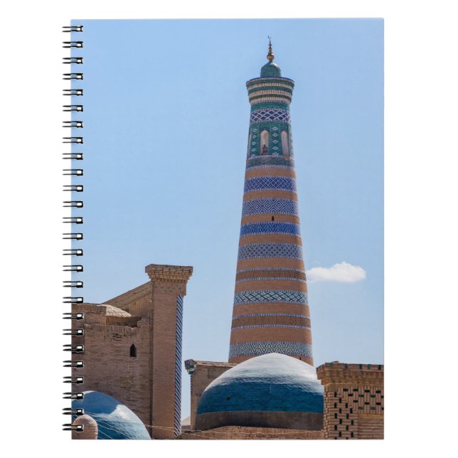 Khiva, Uzbekistan - Islam Khodja Minaret Notizblock (Vorderseite)