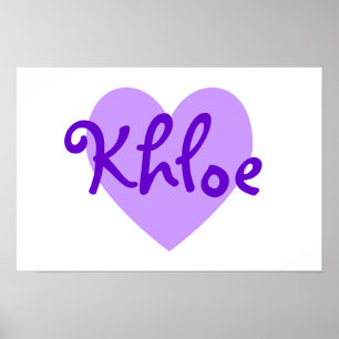 Khloe in Purple Poster