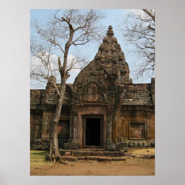 Khmer Castle ... Buriram, Isaan, Thailand Poster (Vorne)