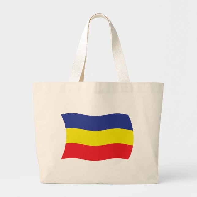 Khmer Kampuchea Krom Flag Tote Bag Jumbo Stoffbeutel (Vorne)