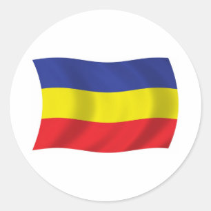 Khmer Kampuchea Krom Flaggenaufkleber Runder Aufkleber
