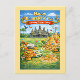 Khmer New Year Celebration-Sousdey Chnam Thmey Postkarte
