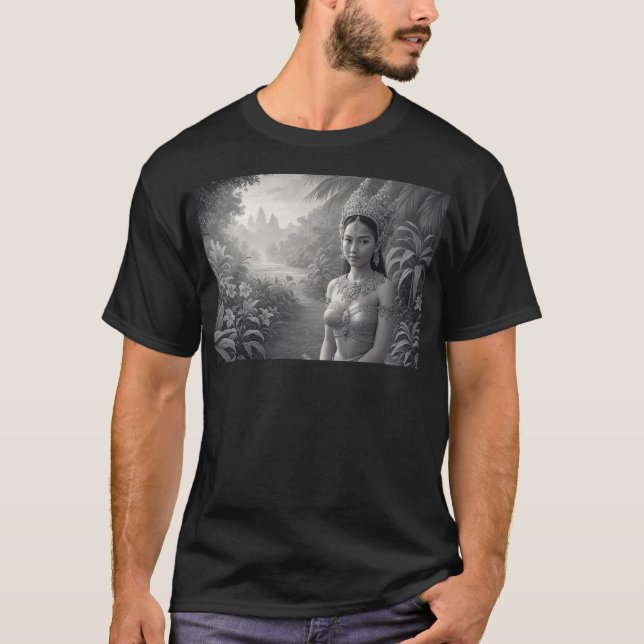 Khmer Prinzessin auf dem Weg nach Angkor Wat T-Shirt (Vorderseite)