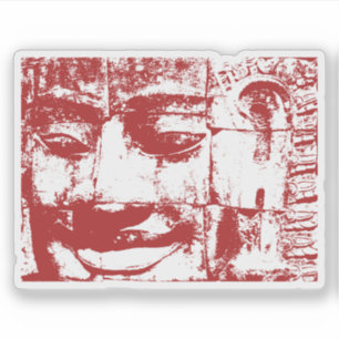 Khmer-Steingesicht… Bayon Tempel, Kambodscha Aufkleber