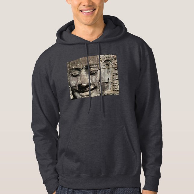 Khmer Stone Gesicht ... Bayon Temple, Kambodscha Hoodie (Vorderseite)