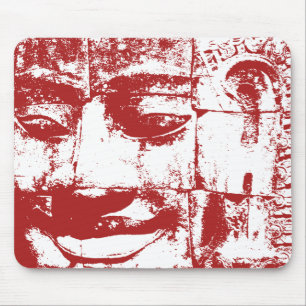 Khmer Stone Gesicht ... Bayon Temple, Kambodscha Mousepad