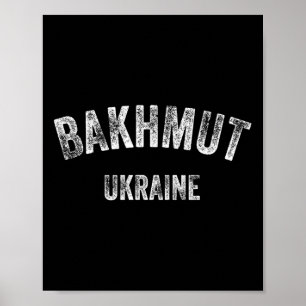 Khmut Ukraine Ukrainische Flagge Ukraine Reiseande Poster