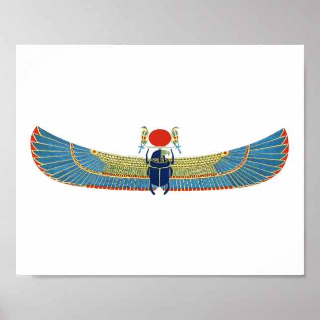 Khnum Gott der Fruchtbarkeit Altes Ägypten Poster (Vorne)