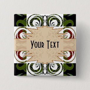 Khokhloma Exotique Button