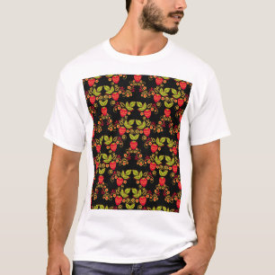 Khokhloma Russische Beeren: Traditioneller Stil T-Shirt