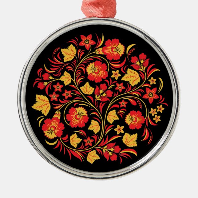 Khokhloma russische silbernes ornament (Vorne)