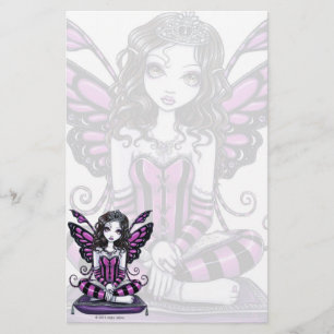"Khristyn" gotische rosa Prinzessin Fae Art Briefpapier