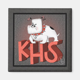 KHS Bulldog Magnet