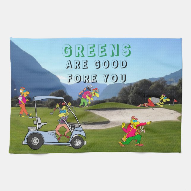 KHS Grüntöne sind gut für Sie Küchenhandtücher Geschirrtuch (Horizontal)