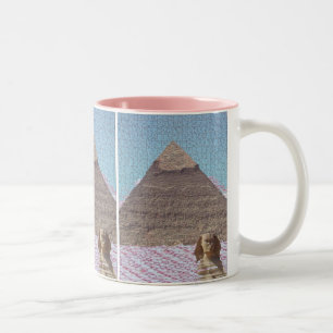KHUFU PYRAMIDE UND SPHINX-TASSE ZWEIFARBIGE TASSE