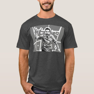 Khvicha Kvaratskhelia in Graustufen TShirt