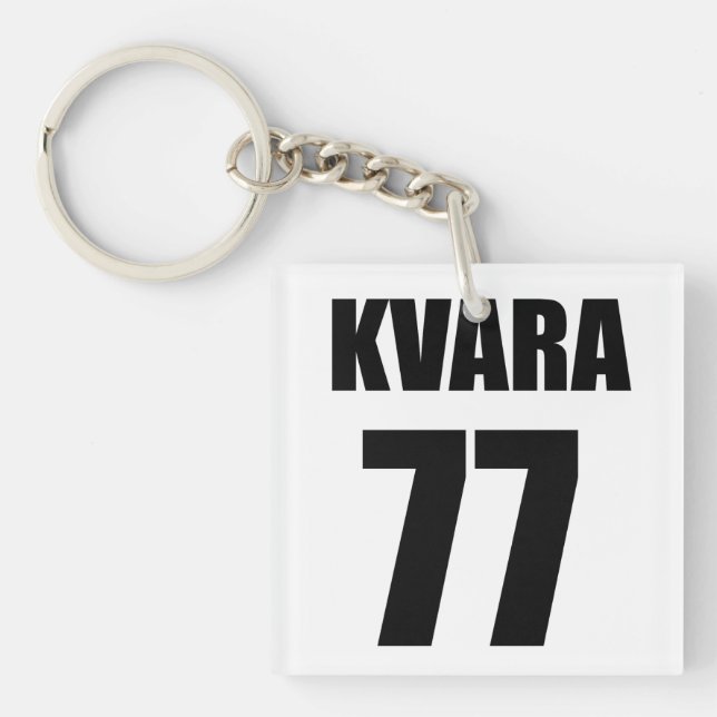 Khvicha Kvaratskhelia Schlüsselanhänger (Vorderseite)
