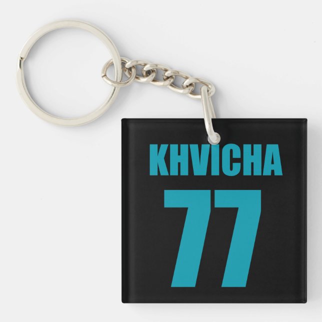 Khvicha Kvaratskhelia Schlüsselanhänger (Vorderseite)