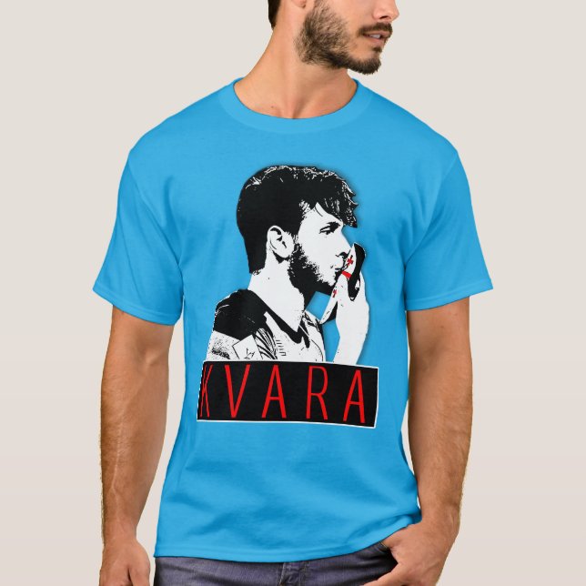 Khvicha Kvaratskhelia T-Shirt (Vorderseite)