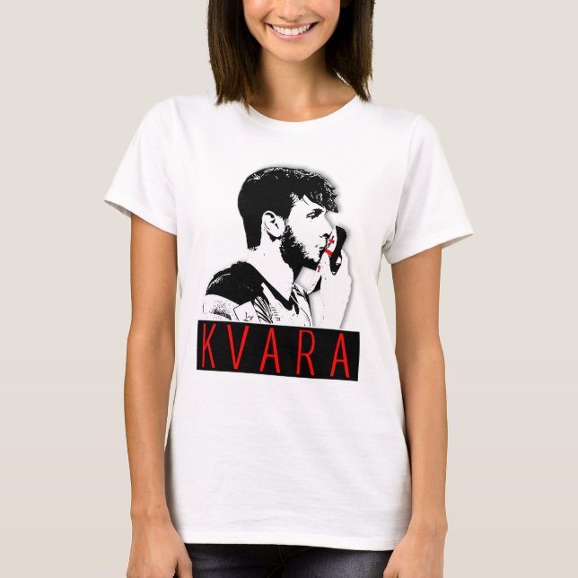 Khvicha Kvaratskhelia T-Shirt (Vorderseite)
