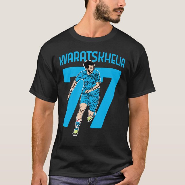 Khvicha Kvaratskhelia T-Shirt (Vorderseite)