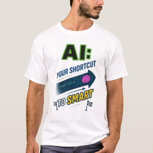 KI-Abkürzung für intelligente, sonnige künstliche  T-Shirt