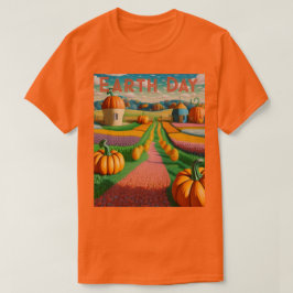 KI Art Earth Day Pumpkin Patch T - Shirt