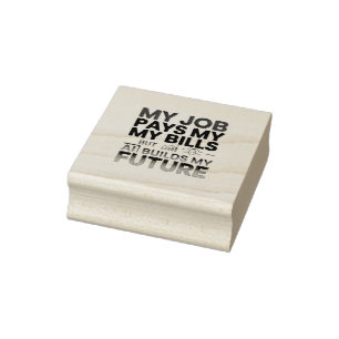KI baut mein zukünftiges Motivierend Tech-Zitat au Gummistempel