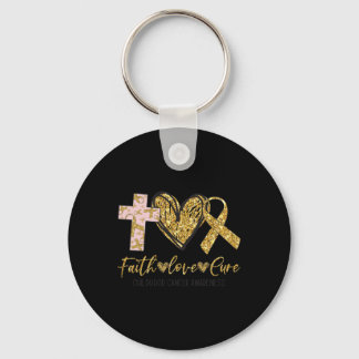 Ki Childhood Cancer Awareness Costume Faith Liebe Schlüsselanhänger