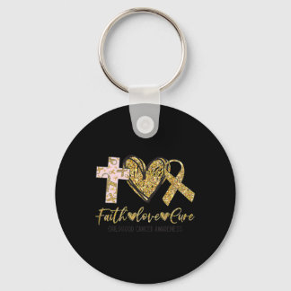 Ki Childhood Cancer Awareness Costume Faith Liebe Schlüsselanhänger