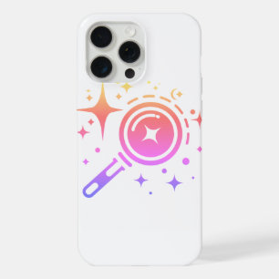 KI-Emblem Funkelnde Sterne, Leuchtturm der digital iPhone 15 Pro Max Hülle