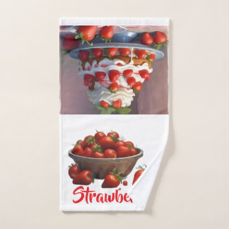 KI-Erdbeeren Hand-/Küchentuch Handtuch