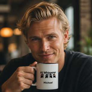 KI-Flüsterer Zweifarbige Tasse